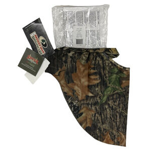 Vintage Cabelas Cap Strap Face Mask Men One Size Camo Mossy Oak Hunting Made USA
